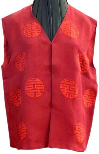 V05  Vest with character double happiness